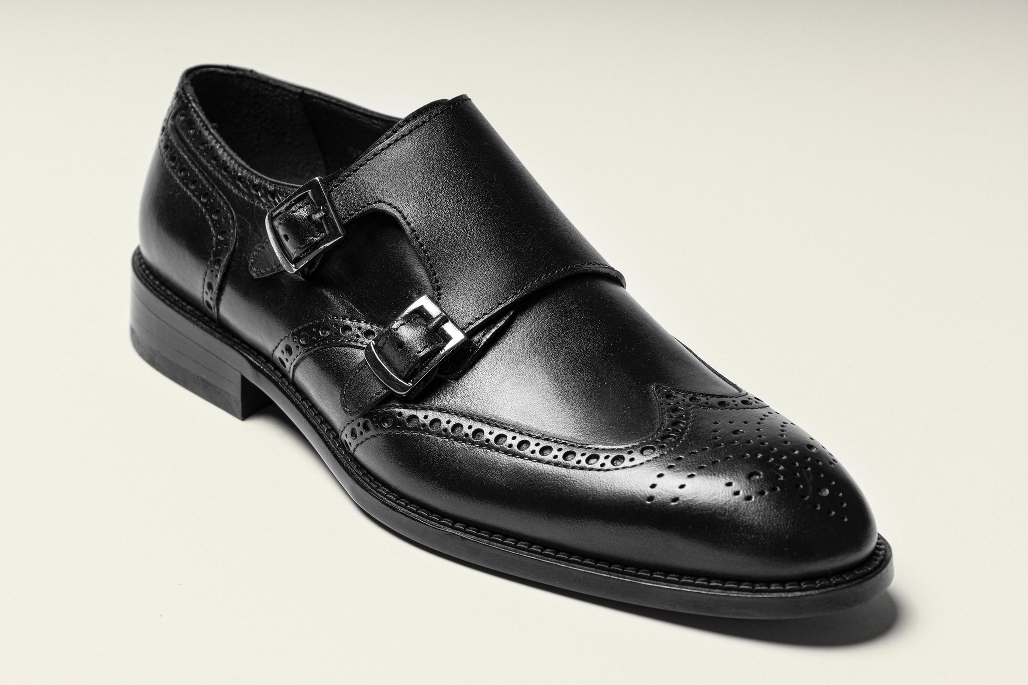 Monk strap black shoes best sale